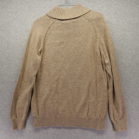 Karen Scott Sweater Womens Medium Cowl Neck Pullover Knit Casual Tan Long Sleeve - Picture 7 of 7
